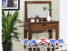 上海全實(shí)木小戶型梳妝臺(tái) 純黑胡桃木化妝桌銷售與批發(fā)指南